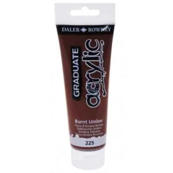 Daler-Rowney Graduate - Peinture acrylique - 120 ml - terre d'ombre brûlée