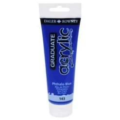 Daler-Rowney Graduate - Peinture acrylique - 120 ml - bleu phtalo
