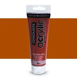 Daler-Rowney Graduate - Peinture acrylique - rouge vénitien - 120 ml
