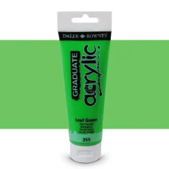 Daler-Rowney Graduate - Peinture acrylique - 120 ml - vert feuille