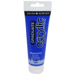 Daler-Rowney Graduate - Peinture acrylique - 120 ml - bleu outremer