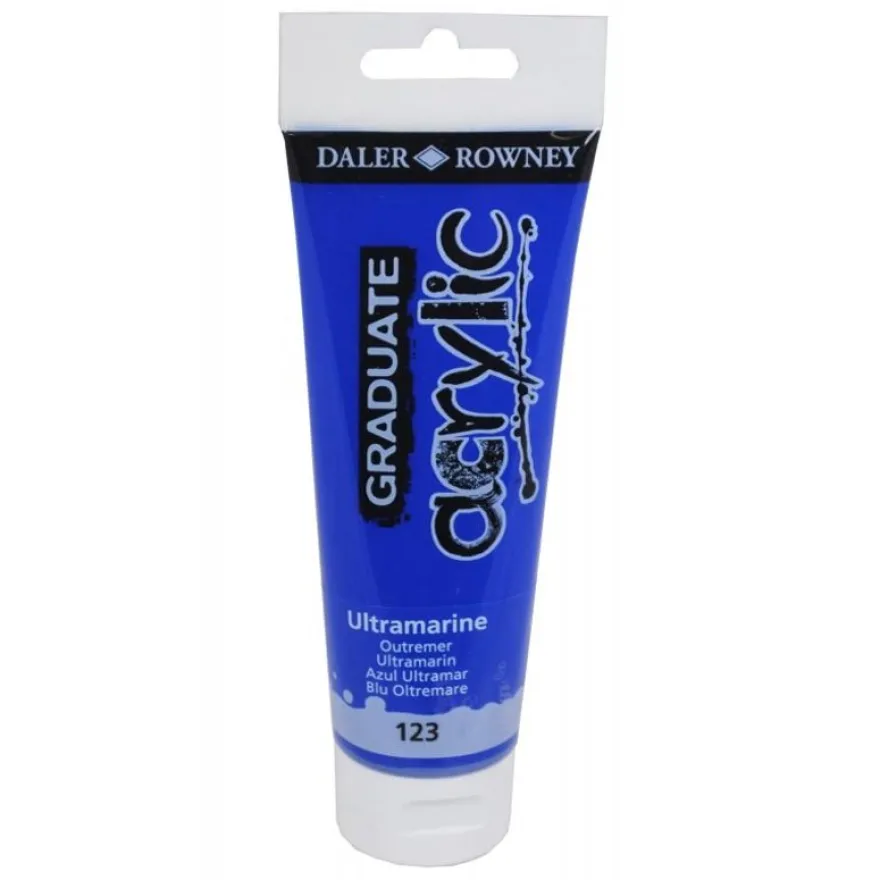 Daler-Rowney Graduate - Peinture acrylique - 120 ml - bleu outremer