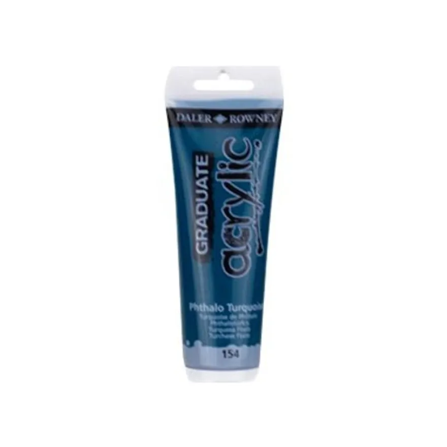 Daler-Rowney Graduate - Peinture acrylique - 120 ml - turquoise phthalo