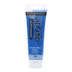Daler-Rowney Graduate - Peinture acrylique - 120 ml - bleu primaire