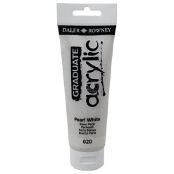 Daler-Rowney Graduate - Peinture acrylique - 120 ml - blanc nacré