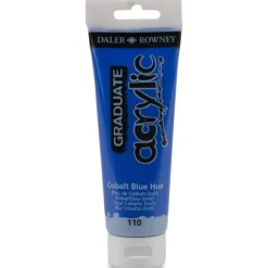 Daler-Rowney Graduate - Peinture acrylique - 120 ml - bleu cobalt