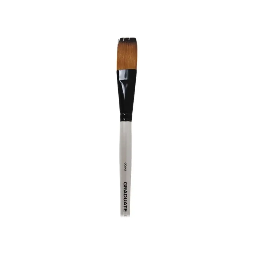 Daler-Rowney Graduate - Pinceau lavis plat - poil synthétique - N°3/4