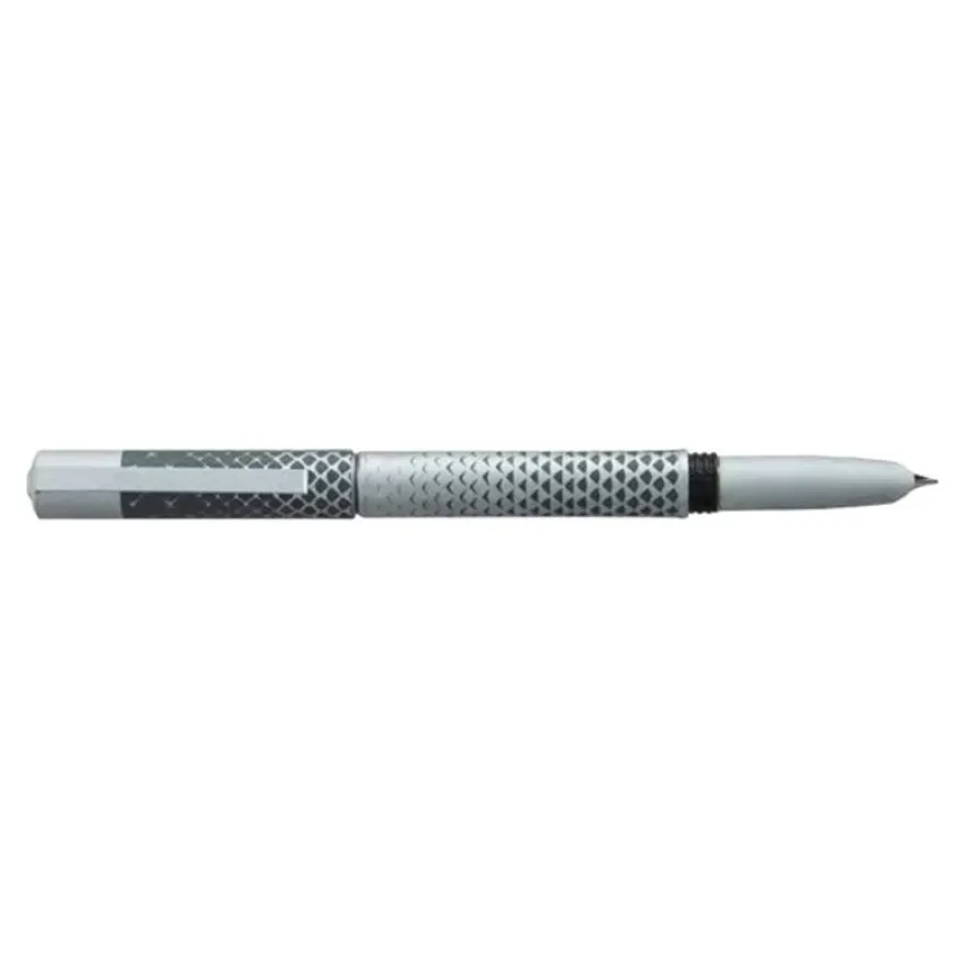 Daniel Hechter Media Escher - Stylo plume - fond satiné et motifs laqués gris anthracite