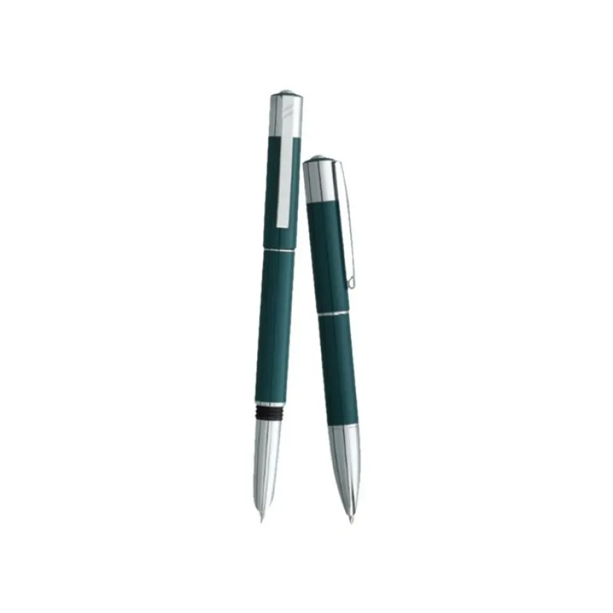 Daniel Hechter Media Hubb - Parure stylo à bille et sylo plume - laqué vert