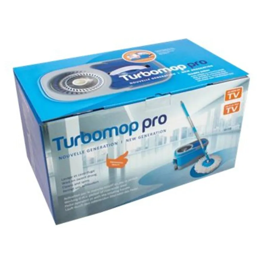 De Witte Turbomop Pro - Kit de seau et balai à franges