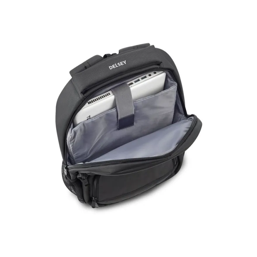 Delsey Element - Sac à dos pour ordinateur portable - 475 x 325 x 175 mm - noir