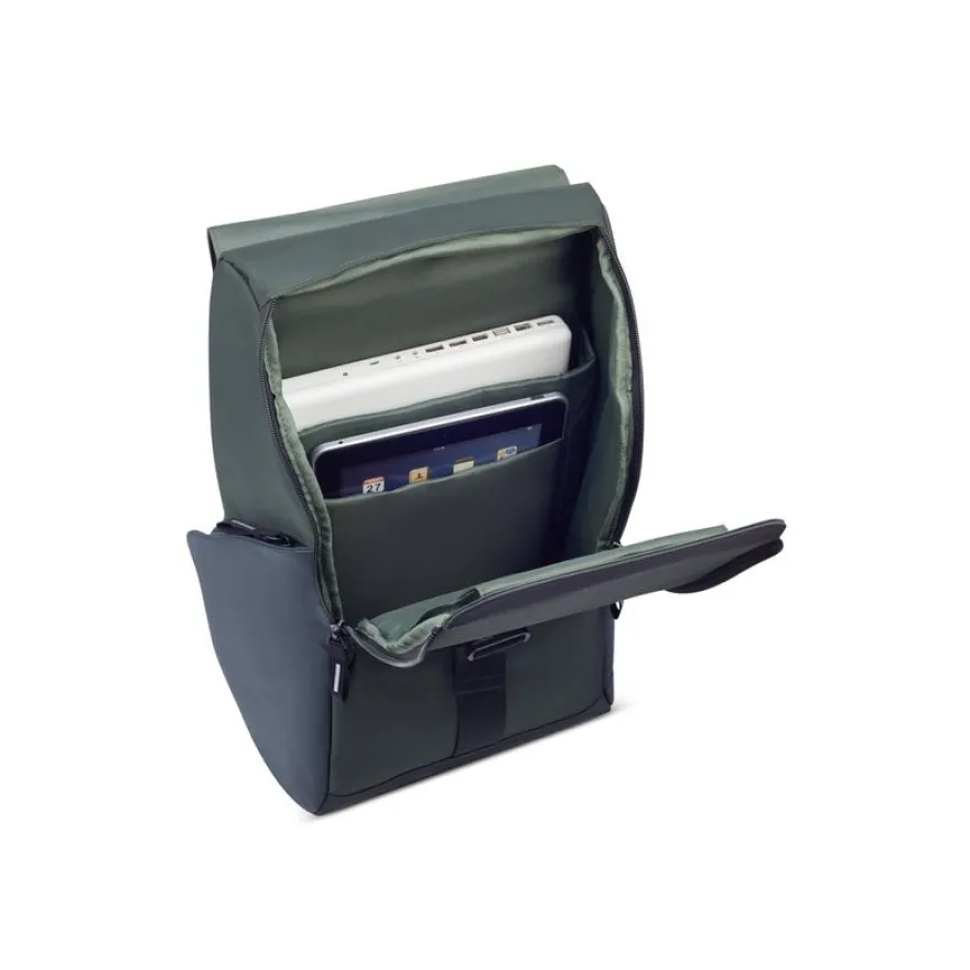 Delsey Securflap - Sac à dos pour ordinateur portable 16" - 455 x 315 x 145 mm - army