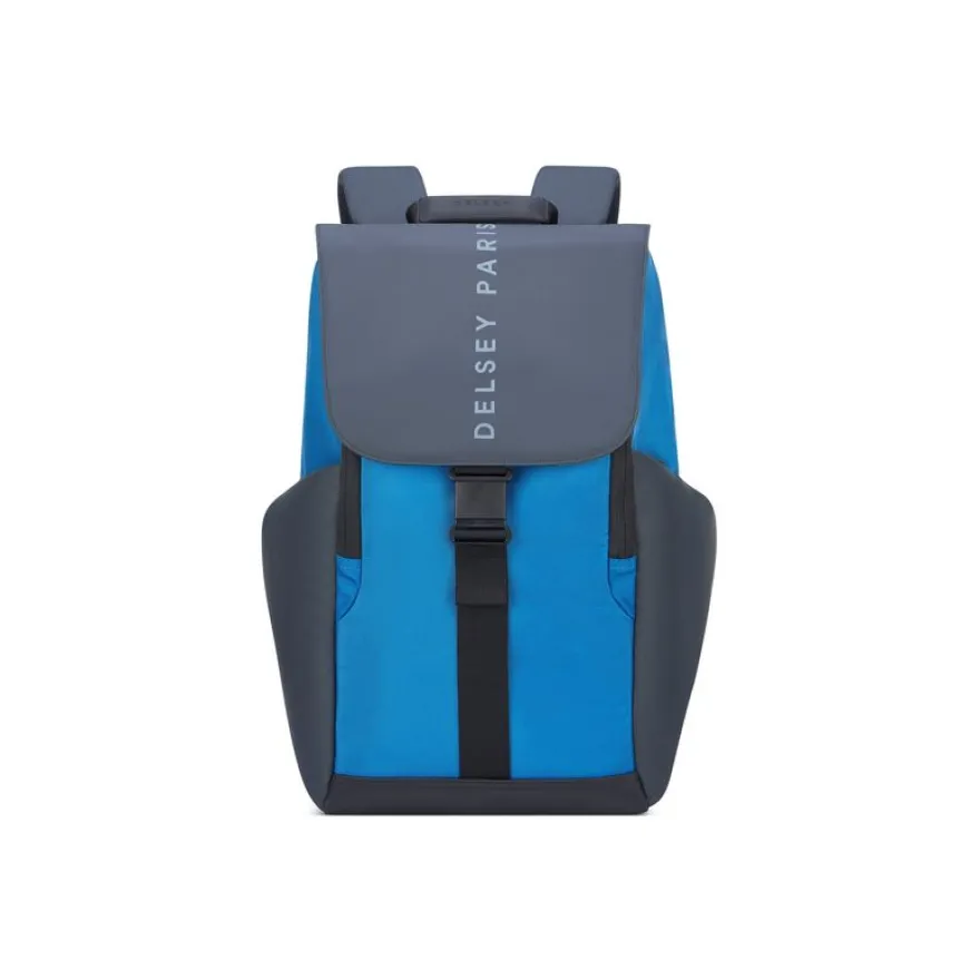 Delsey Securflap - Sacoche pour ordinateur portable - 455 x 315 x 145 mm - bleu