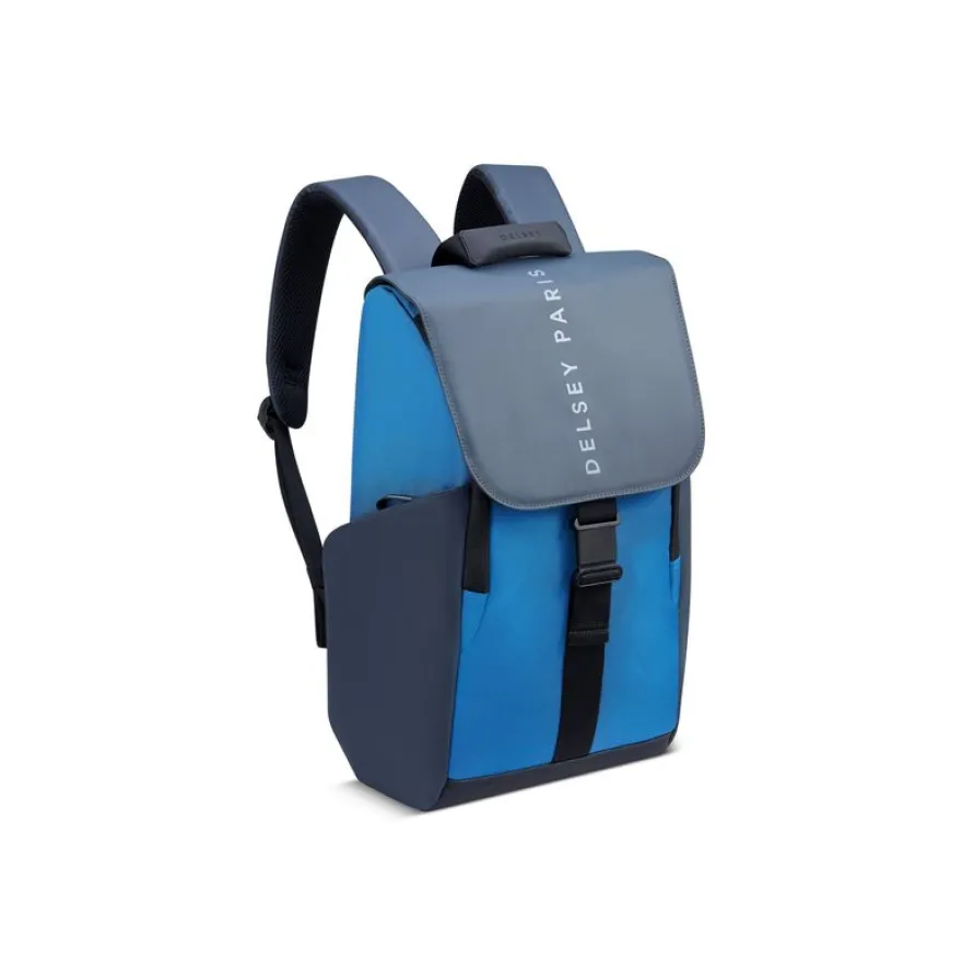 Delsey Securflap - Sacoche pour ordinateur portable - 455 x 315 x 145 mm - bleu