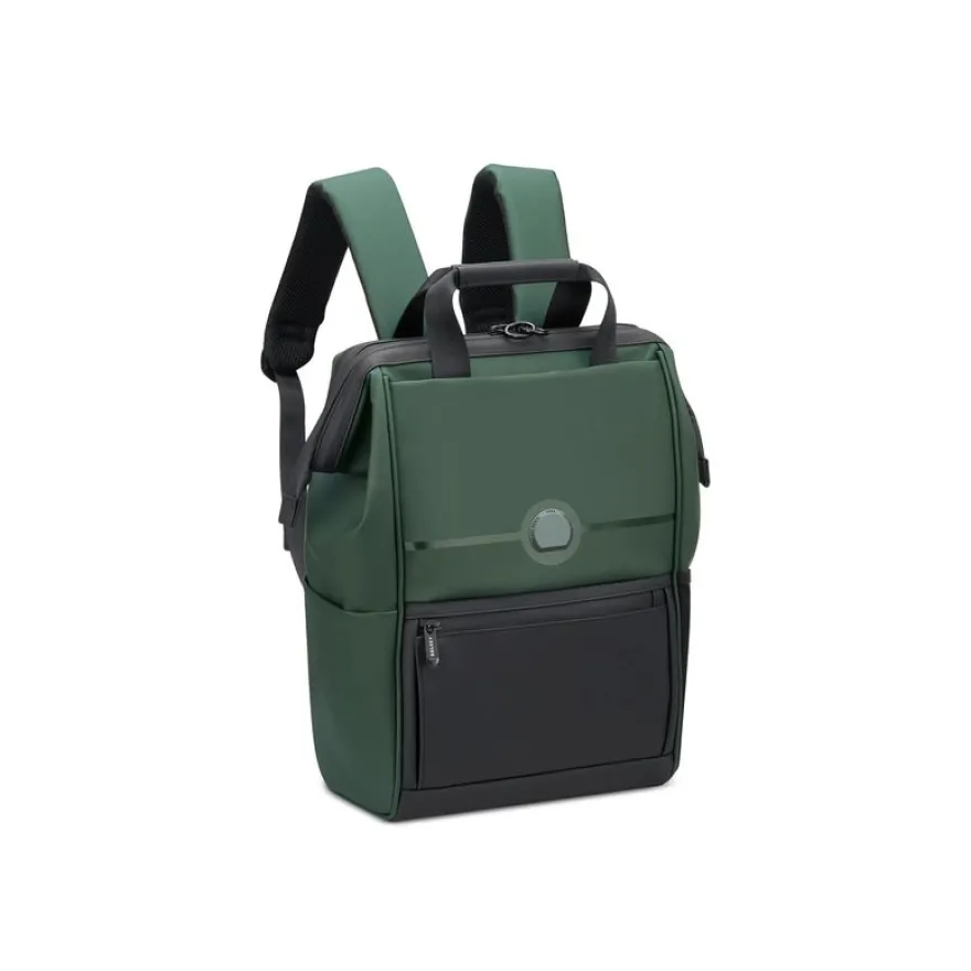 Delsey Turenne Soft - Sac à dos pour ordinateur portable - 385 x 350 x 175 mm - vert
