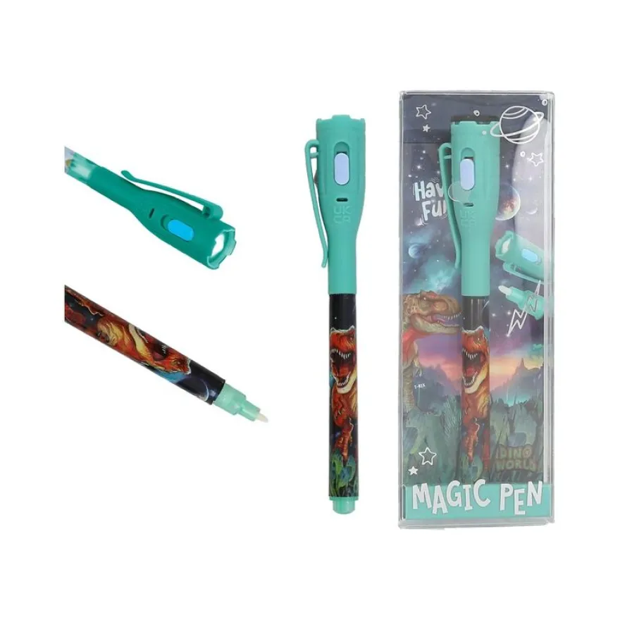 Depesche Vertrieb Dino World Collection - Stylo - dinosaure - encre invisible