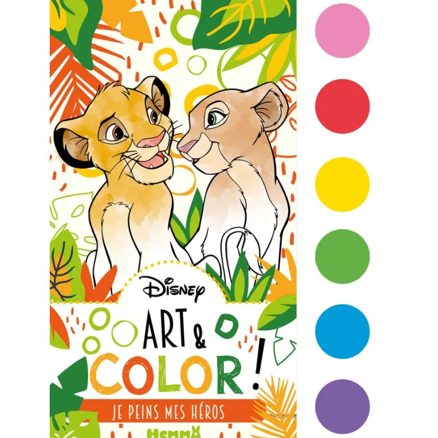 Disney - Art & Color - Je peins mes héros - Coloriage à la peinture - Dès 6 ans