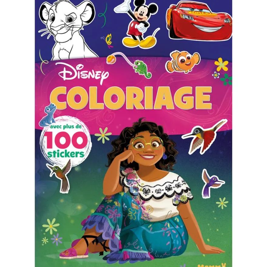 DISNEY - COLORIAGE AVEC PLUS DE 100 STICKERS (ENCANTO - MIRABEL)