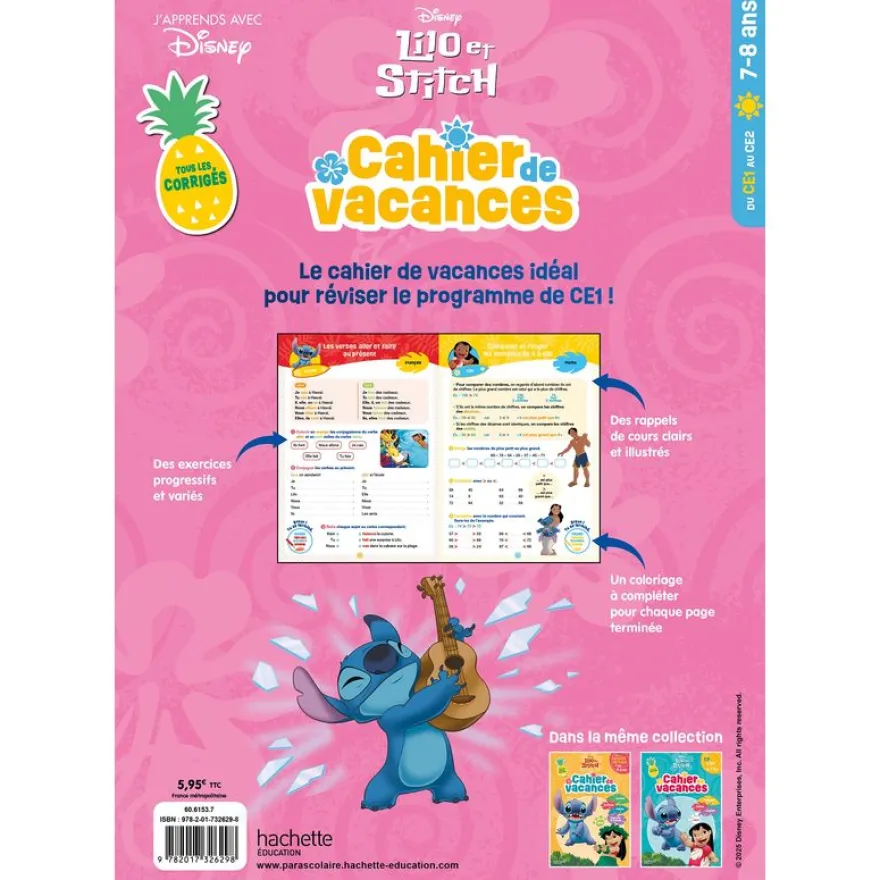 Disney - Lilo et Stitch - Du CE1 au CE2 - Cahier de vacances