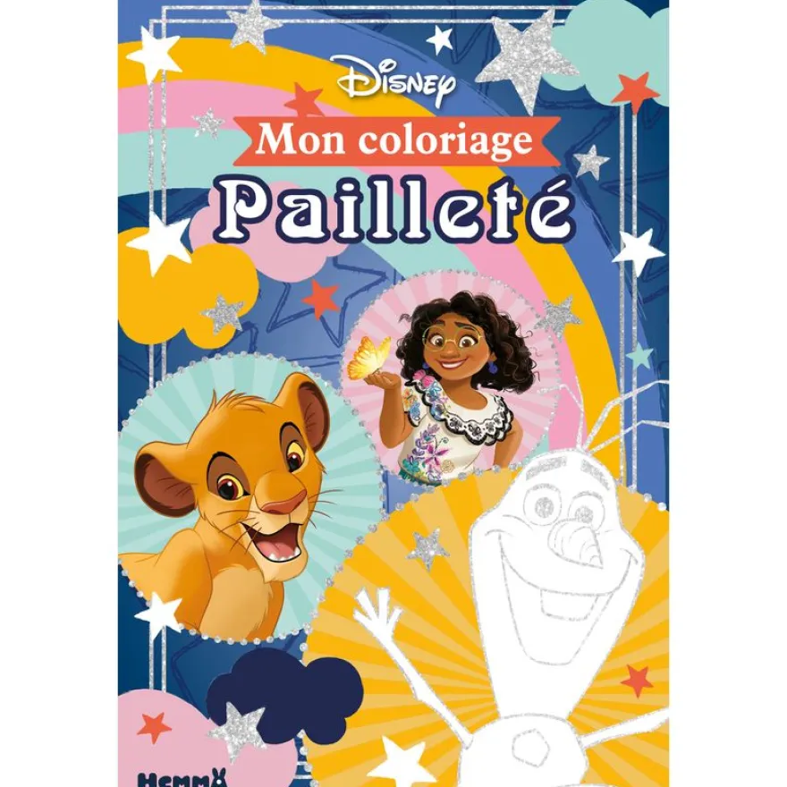 Disney - Mon coloriage pailleté - Livre de coloriage - Dès 4 ans