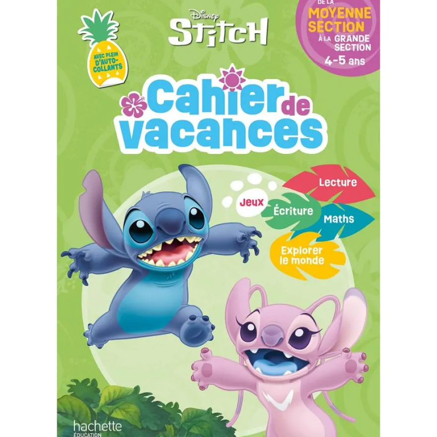 Disney - Stitch - Cahier de vacances - De la Moyenne Section à la Grande Section