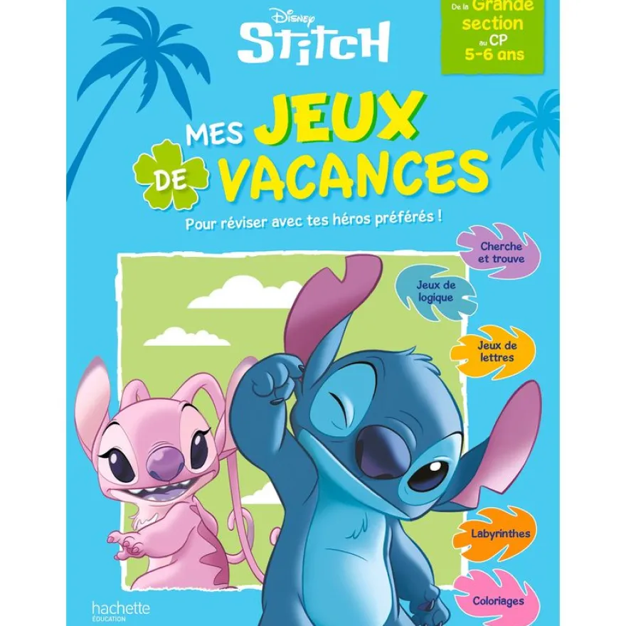 Disney - Stitch - Mes jeux de vacances - De la Grande Section au CP