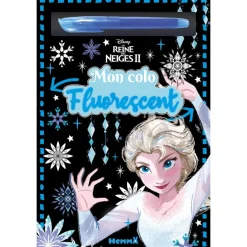 Disney la reine des neiges 2 - mon colo fluorescent (fluo bleu)