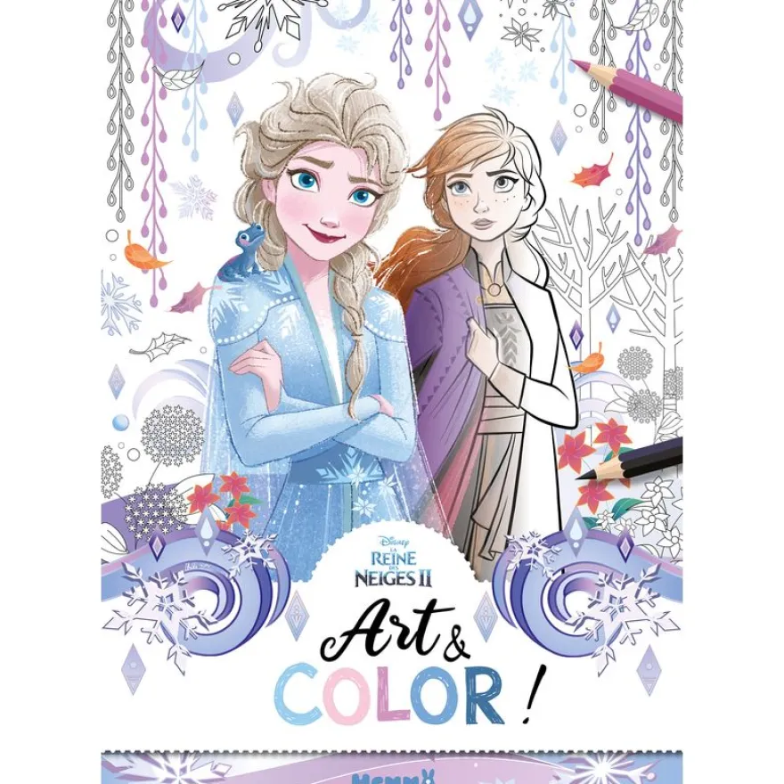 Disney La Reine des Neiges 2 - Art & Color ! - Livre de coloriage - Dès 6 ans