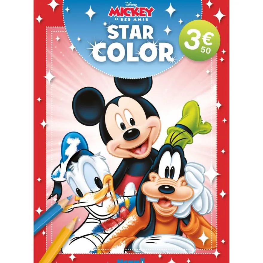 Disney Mickey et ses amis - Star Color - Livre coloriage - Livre coloriage 4 ans - Livre coloriage Disney - Livre coloriage Mickey