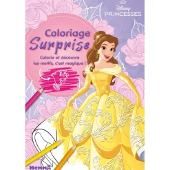 Disney Princesses - Coloriage surprise - Bloc de coloriage magique - Dès 4 ans