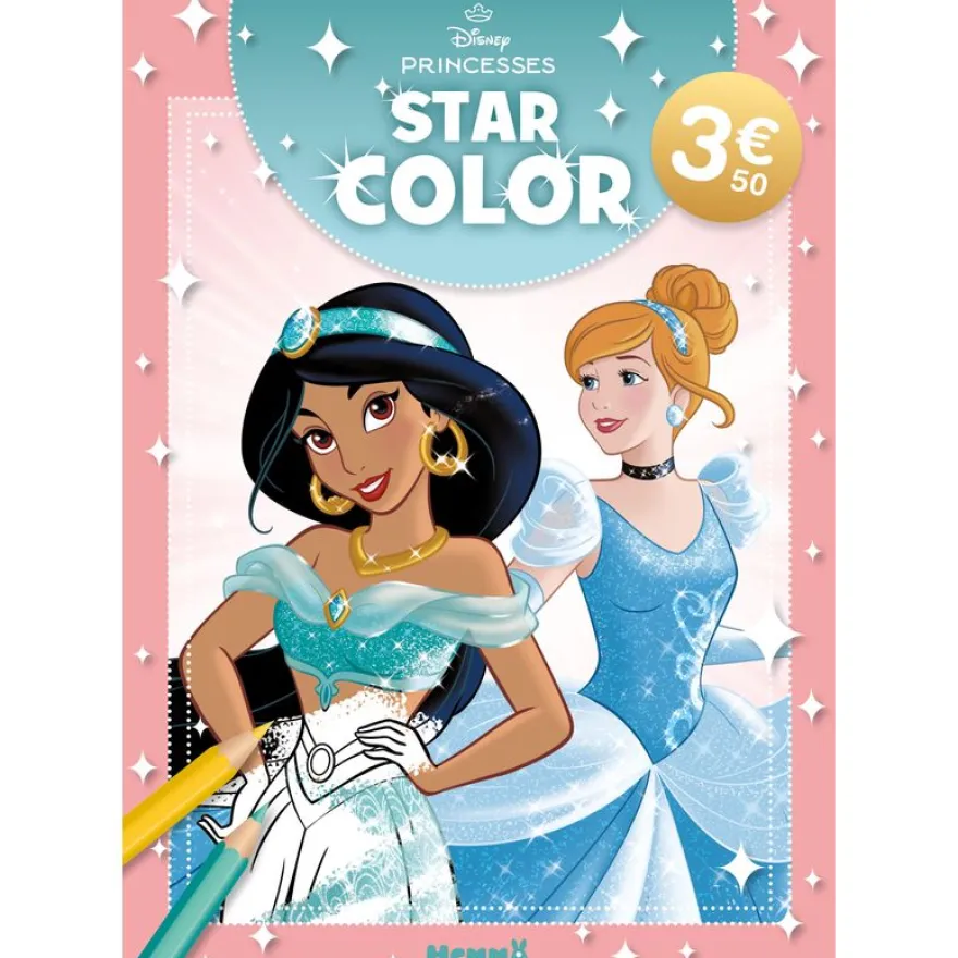 Disney Princesses - Star Color - Livre coloriage - Livre coloriage 4 ans - Livre coloriage Disney - Livre coloriage Princesses