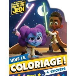 DISNEY STAR WARS - LES AVENTURES DES PETITS JEDI- VIVE LE COLORIAGE ! - + STICKERS