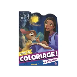 Disney Wish - Vive le coloriage ! (Asha, Valentino et Star) - livre de coloriage / d'activités