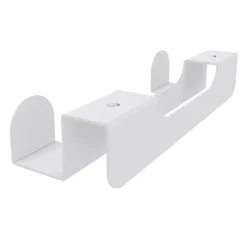 Double patère IN'TEAM pour banquette et box acoustique - blanc
