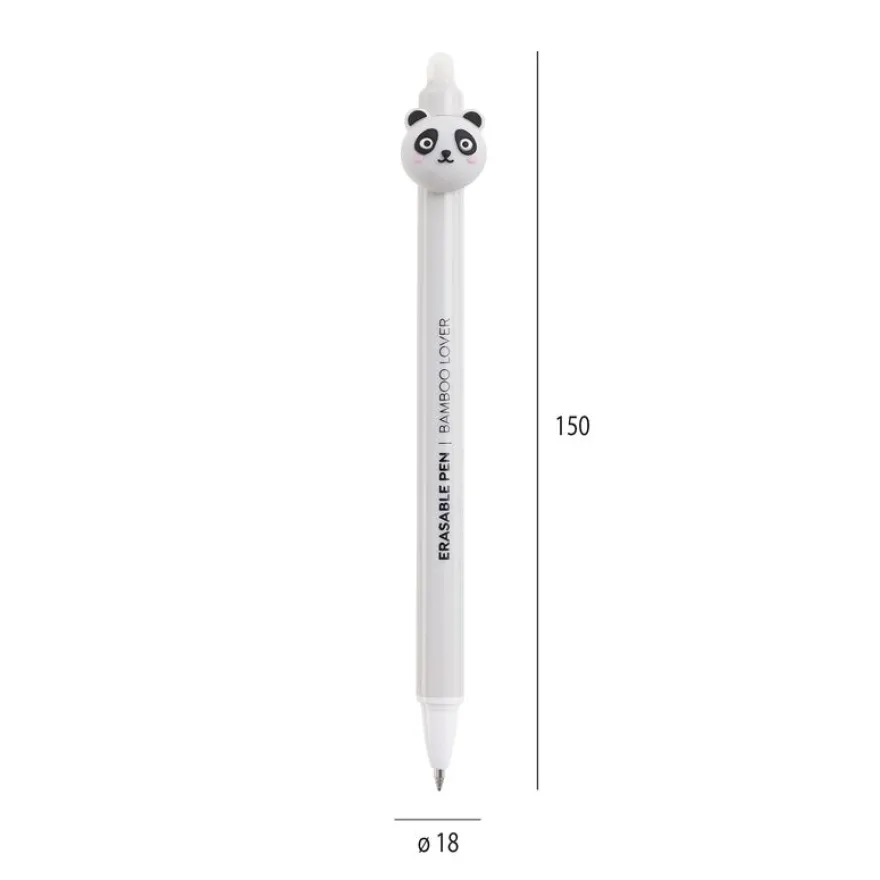 Duo de stylos effaçables panda et ours Back2Fun - encre bleue et pointe 0,5 mm - design mignon