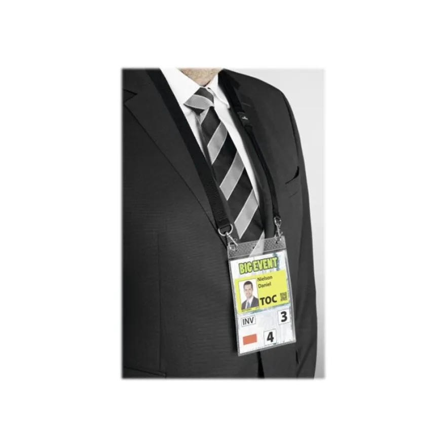 Durable - 10 Portes badge événementiel A6 - avec lacet textile