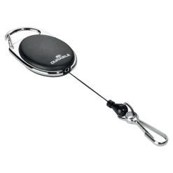 Durable - Enrouleur mousqueton de badge - noir