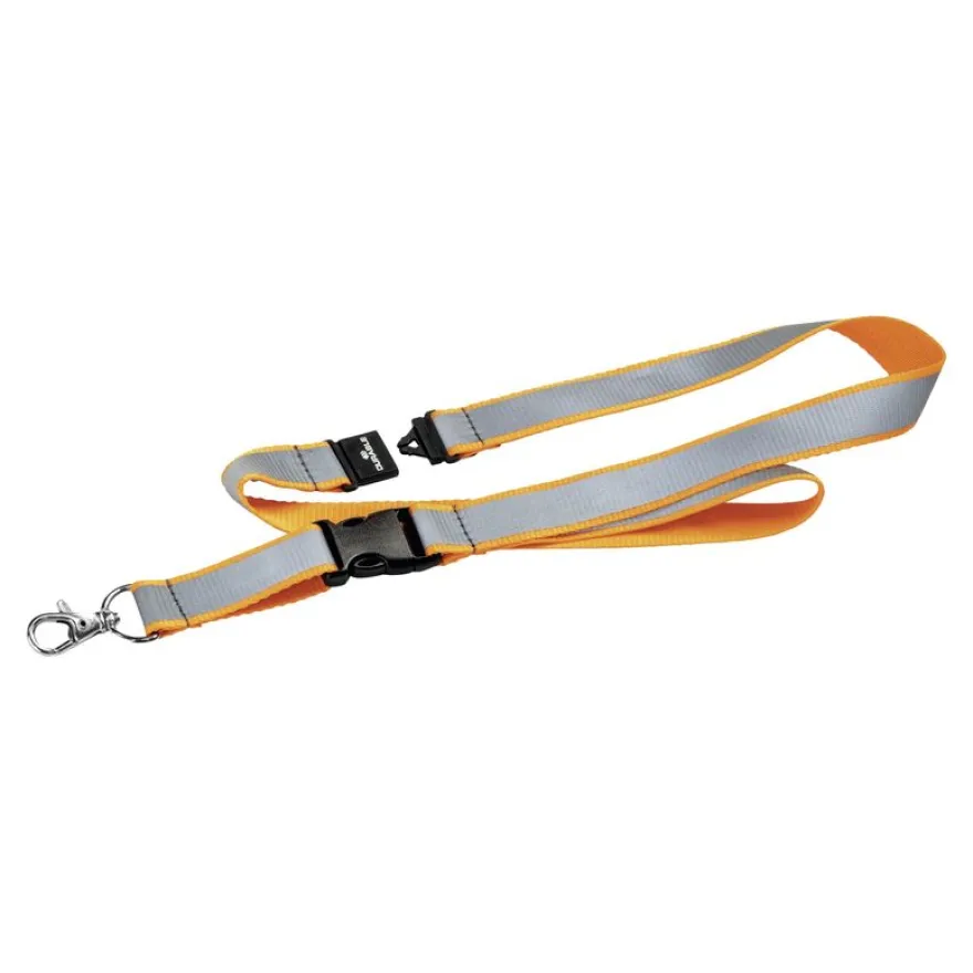 Durable - Lacet textile pour badge - système anti-étranglement - orange