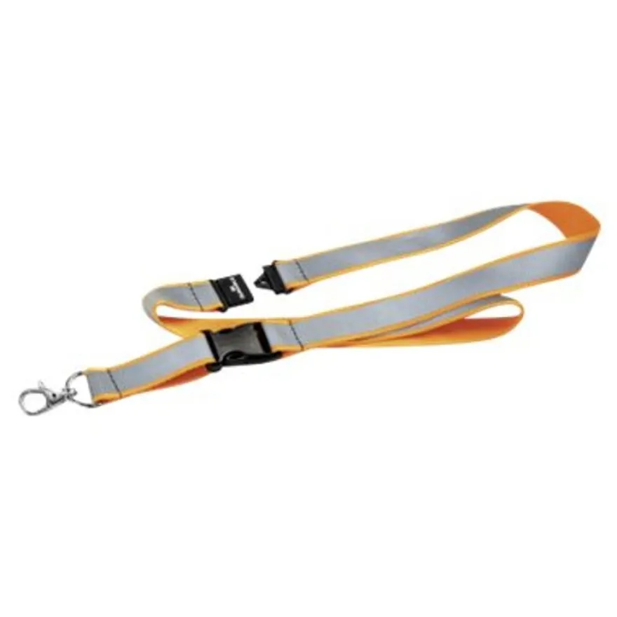 Durable - Lacet textile pour badge - système anti-étranglement - orange