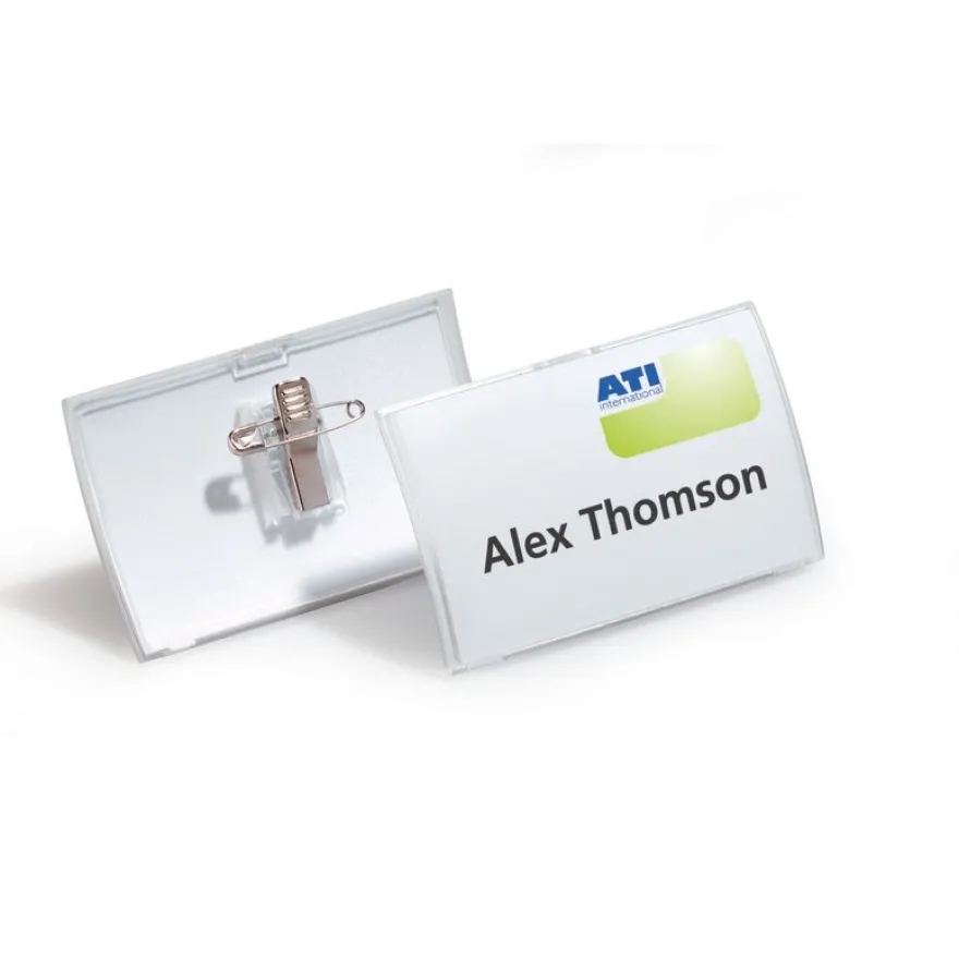 Durable - Lot de 5 Porte-badges transparent - 54 x 90 mm