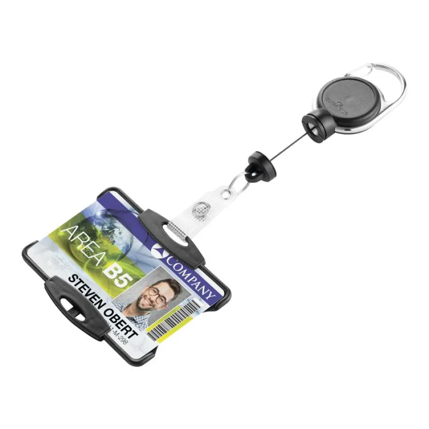 Durable - Porte-badge noir - 54 x 87 mm