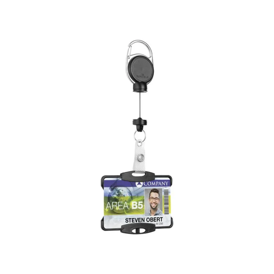 Durable - Porte-badge noir - 54 x 87 mm