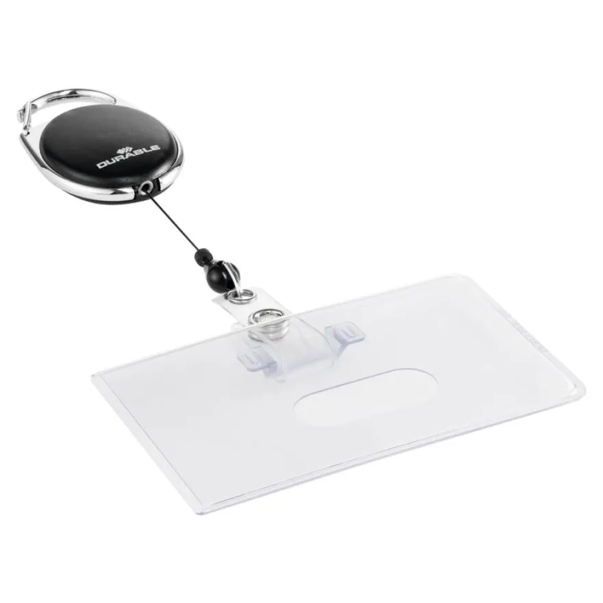 Durable - Porte-badge noir - 54 x 87 mm