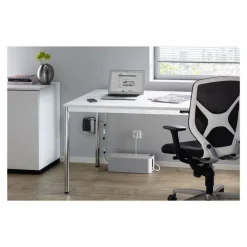 DURABLE CAVOLINE BOX L - boîtier range câbles - l406 x H139 x P156 mm - gris
