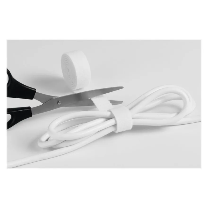 DURABLE CAVOLINE GRIP 10 - rouleau attache-câble auto-agrippant - 1m x 2cm - blanc