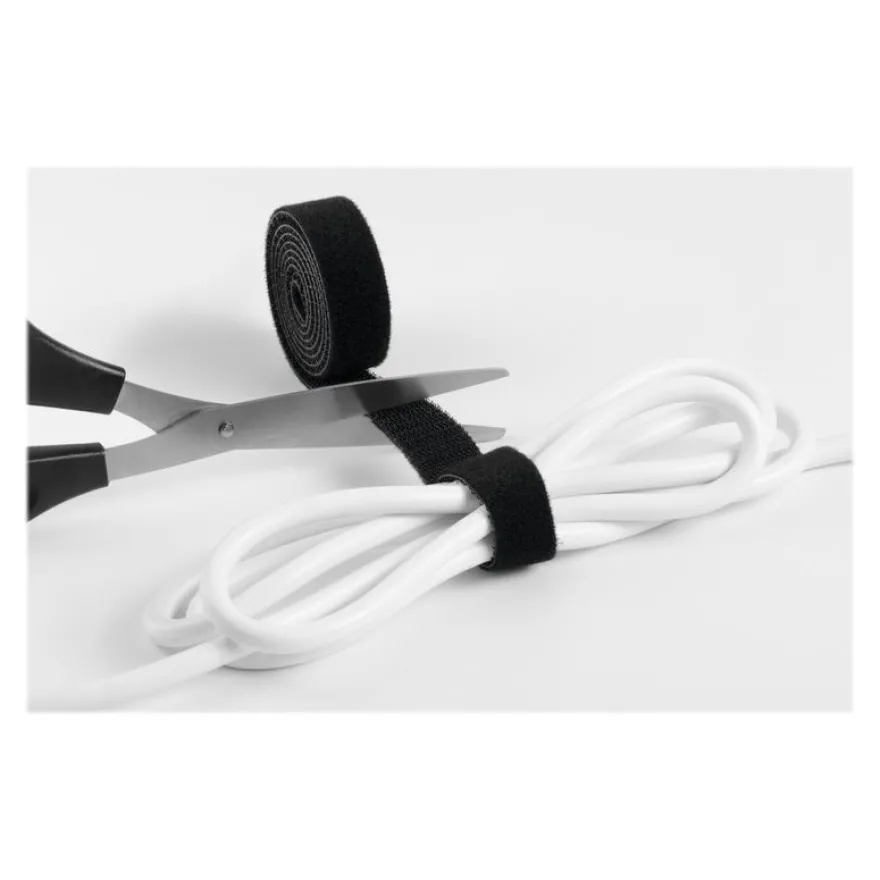 DURABLE CAVOLINE GRIP 10 - rouleau attache-câble auto-agrippant - 1m x 2cm - noir