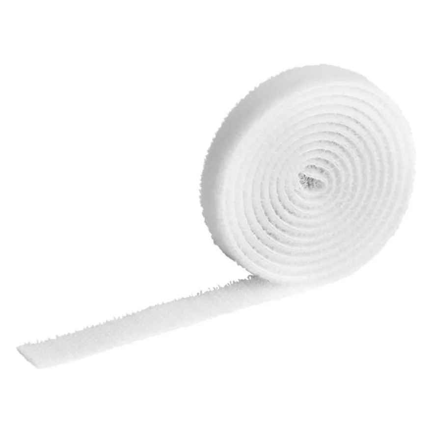 DURABLE CAVOLINE GRIP 10 - rouleau attache-câble auto-agrippant - 1m x 1cm - blanc