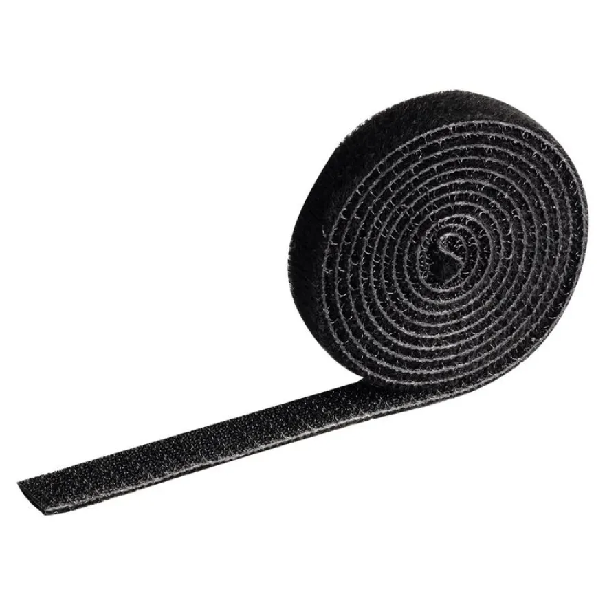 DURABLE CAVOLINE GRIP 10 - rouleau attache-câble auto-agrippant - 1m x 1cm - noir