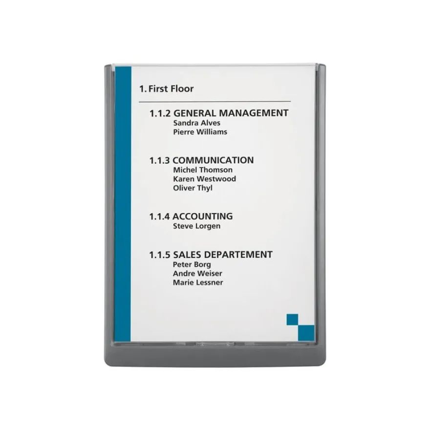 Durable Click Sign - Plaque de porte - A4 portrait