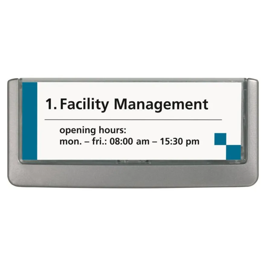 Durable Click Sign - Plaque de porte - format "Titre"